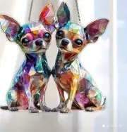 Chihuahua Suncatcher