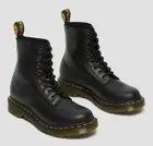DR.MARTENS Women's 1460 Pascal WANAMA black Combat Boot size 5 US , EU 36 NIB