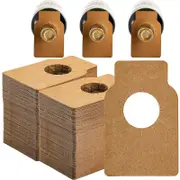 200 Pcs Wine Bottle Tags, Kraft Paper Wine Cellar Labels, Reusable Custom Plain Bottle Neck Gift Tags For Champagne