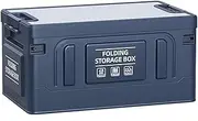 Car Trunk Storage Organizer, Large Capacity Outdoor Folding Box With Lid, Suitable For Camping(NAVY BLUE)
