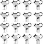 16 Pack Radiator Vent Valve Keys, Radiator Vent Valve Keys Zinc Alloy Radiator Vent Keys Gas Valve Metal Radiator Keys for Efficient Air Release