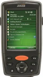 Janam XM66W-1PAKBV00 Rugged PDA, WLAN 802.11A/B/G, Bluetooth, Windows Embedded H