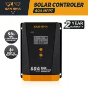 San Hima 60A MPPT Solar Charge Controller 12V 24V With Bluetooth LCD Display