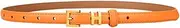 [Gudoye] Western Women Skinny Leather Slim Waistband Belt Dresses Jeans Coat Ladies Thin Leather Belt(Orange)