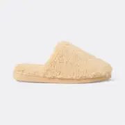 &me Women's Plush Scuff Slipper - Tan