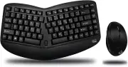 WKB-1150CB Tru-Form Wireless Ergo Mini Keyboard & Mouse Combo, Ergonomic & Compa