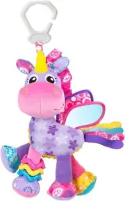 1PC Friend Stella Unicorn Playgro Activity Rattle Crinkle Click Clack Baby Toy