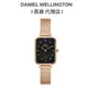 【Daniel Wellington】DW手錶 Quadro 20X26珍珠母貝麥穗鋼琴方錶-星辰黑DW00100579