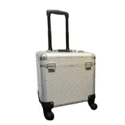Furzone Dog/Horse/Pet/Make Up Case/Grooming Box on Wheels SILVER