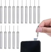 15 Pack Sim Card Tray Ejector Pin Tools, Sim Card Tray Removal Tool Ejector Pin for All Models Compatible with Samsung Galaxy HTC Google Sony