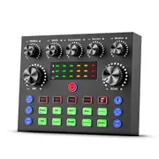 V8s Audio Mixer Live Streaming Podcasting Sound Card