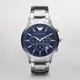 EMPORIO ARMANI 亞曼尼/ AR2448 競速時尚腕錶/藍/43mm