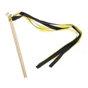 15Pcs Wedding Ribbon Sticks Party Ribbon Streamers Sticks Golden,Black