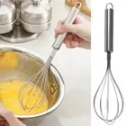 Whisk Milk Egg Beater Manual Stirrer Mixer Blender Stainless Steel Cooking Tools