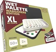 The Army Painter Wargamers Edition Wet Palette, XL Palette for Acrylic Paints Set Including 50 Hydro Sheets, 2 Hydro Foams and Free Painting Guide, for Miniature Painting