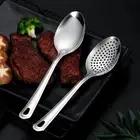 Stainless Steel Colander Tablespoon Multifunctional Skimmer Scoop Household