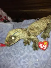 TY Beanie Baby Scaly The Lizard With Tag Retired 1999 With Tag Protector Rare