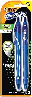 Bic Gel-ocity Blue Retractable Gel Pen 2 Pk - Case Of: 6