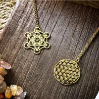 在飛比找蝦皮購物優惠-🇺🇸Flower of Life Necklace生命之花神