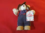 Wendy's Furskins Farrell Bear Stuffed Plush 1986 7" New with Tag