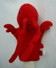 Baby Lobster Kids Hand Puppet Small New Red Soft Plush Stuffed Toy Boy Girl