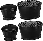 COHEALI 4pcs Slip Rubber Ladder Feet Pads Durable Foot Covers for Enhanced Stability Safety for Indoor Outdoor Use Protect Floors from Scratches Damage
