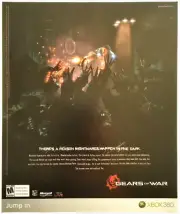 Print Ad 2006 Gears Of War XBOX 360 Video Game Original Promo Poster Art