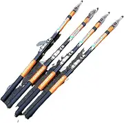 LLEIIshen Rock Bream Fishing Rod Carbon Fiber 2.7-6.3M Telescopic Portable Travel Ultralight Carp Feeder Fishing Rod Spinning Rod Boat Sea/1488