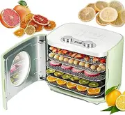 Electric Fruit Dehydrator, 5 Trays Food Dehydrator Machine with Adjustable Temperature & Timer, Home Fruit Dryer for Herbs Jerky Beef Fruits Meat Vegetables Snacks