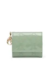 Lady Dior Lotus Wallet in Green