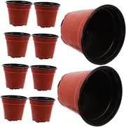 SUPVOX 100Pcs Plastic Nursery Cups Thickened Plant Pots for Seedlings for Flowers Vegetables Strawberries Lightweight Growing Containers for Outdoor Use