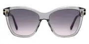 Tom Ford FT1087 Lucia Women Sunglasses Shiny Gray 54mm New & Authentic