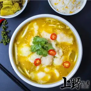 【上野物產】酸菜魚 9包(1000g±10%/固體物345g/包)