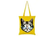 Grindstore Cool Cat Tote Bag (Yellow) (One Size)