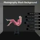 4 Sizes Photo Muslin Backdrop Black Screen 100% Cotton Pure Background Cloth-NEW