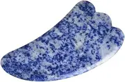 LOORGVEL 1pc Jade Facial Scraping Plate Natural Durable Tool for Eye Puffiness Wrinkles Reduction Easy to Carry for Beauty Routine Relaxation