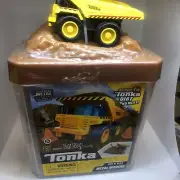 Tonka Dig & Dirt Metal Movers Play Set Dump Truck Magic Sand Storage Case New