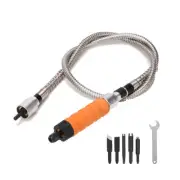Electric Drill Wood Chisel Carving Woodworking Knives Wrench Flexible Shaft Set