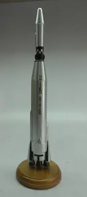 Atlas-Agena Launch Vehicle Rocket Mahogany Kiln Dry Wood Model Small New