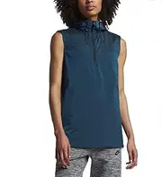 [Nike] Womens Tech Hypermesh Full Zip Vest Blue