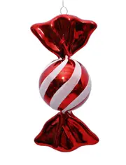 Christmas Tree Ornaments Candy Red and White 18cm