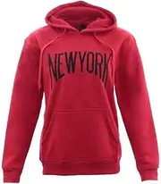 [FIL] Women's Fleece Hoodie Sweater Pullover Jumper Embroidered - New York