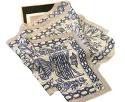 S25 Blossom Print Scarf Thin Style Fashion Large Rectangle Shawl Versatile Hair Scarves and Wraps Headscarf Belt for Women