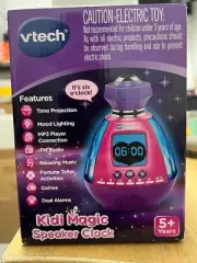 VTech Kidi Magic Light Projector Speaker Clock with AC Adapter