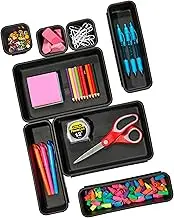 Made Smart 59601 madesmart Value 8-Piece Interlocking Bin Pack- Granite | VALUE COLLECTION | Customizable Multi-Purpose Storage | Durable | Easy to Clean | BPA-Free