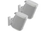 Pair Of Sanus Swivel And Tilt Speaker Wall Mount For Sonos One, SL, Play:1 & Play:3 In White (WSWM22-W2)