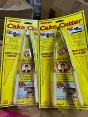 Debbie Meyer Kake Kut'r Cake Slicers Ivory Handles Wedding, Shower NEW! Lot of 2