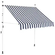 Retractable Awning Canopy Privacy Screen Sun Shelter Fabric and Steel vidaXL