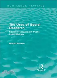 在飛比找三民網路書店優惠-The Uses of Social Research ― 