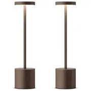 Cordless Rechargeable LED Table Lamp, 13.5 inches Modern Portable Desk Lamps ...